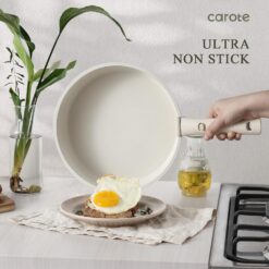 CAROTE Pots and Pans Set Non Stick, 15pcs Cookware Sets, Dishwasher/Oven/Fridge Safe, Kitchen Set, Space Saving Pots Set