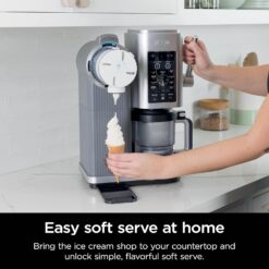 Ninja Swirl by CREAMi Ice Cream and Soft Serve Maker, Sorbet, Milkshake, Frozen Yogurt, Low Calories Program & More, 13-in-1