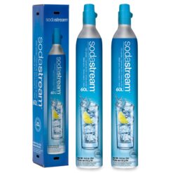 SodaStream CO2 Gas Refill Pack - 2 Cylinders, BLUE Screw - in System