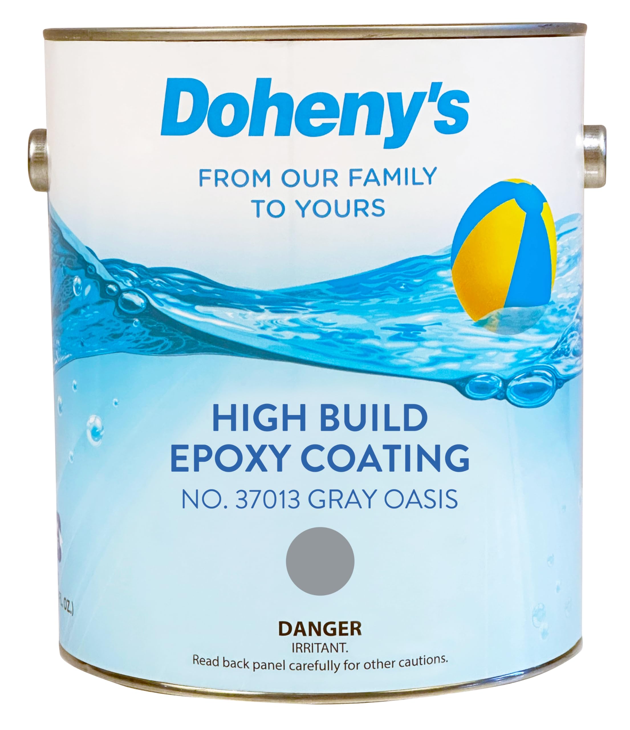 Doheny’s Pro-Grade High Build Self-Priming Epoxy Swimming Pool Paint | A Superior Epoxy Coating That, Gray Oasis