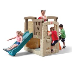 Step2 Woodland Climber II Kids Playset, Ages 2 –6 Years Old, Toddler Slide and Climbing Wall, Easy Set Up