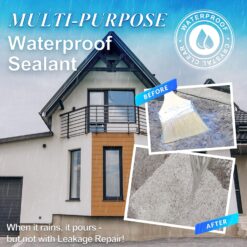 Wadities Wall Bathroom Roof Water-Based Waterproof Coating, Liquid Waterproof Sealant Clear - 5 Gallon