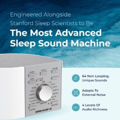 Adaptive Sound Technologies Sound + Sleep SE Noise Machine - White Noise Machine - White/Silver