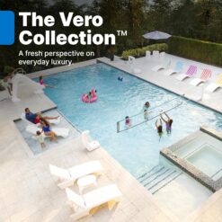 Step2 Vero Pool Volleyball Net, Outdoor/Indoor Waterproof Patio Furniture, Made of Durable Plastic, 15-25 Feet, White