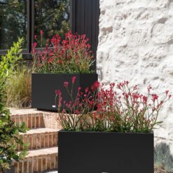 Veradek Block Series Long Box Planter - Large Rectangular Planter for Indoor or Outdoor Patio/Porch