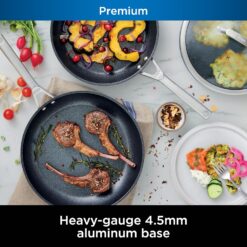 Ninja Cookware, Ninja NeverStick Premium, 16-Piece Pots and Pans Set, Non Stick Frying Pans, Kitchen Essentials, Stock Pot