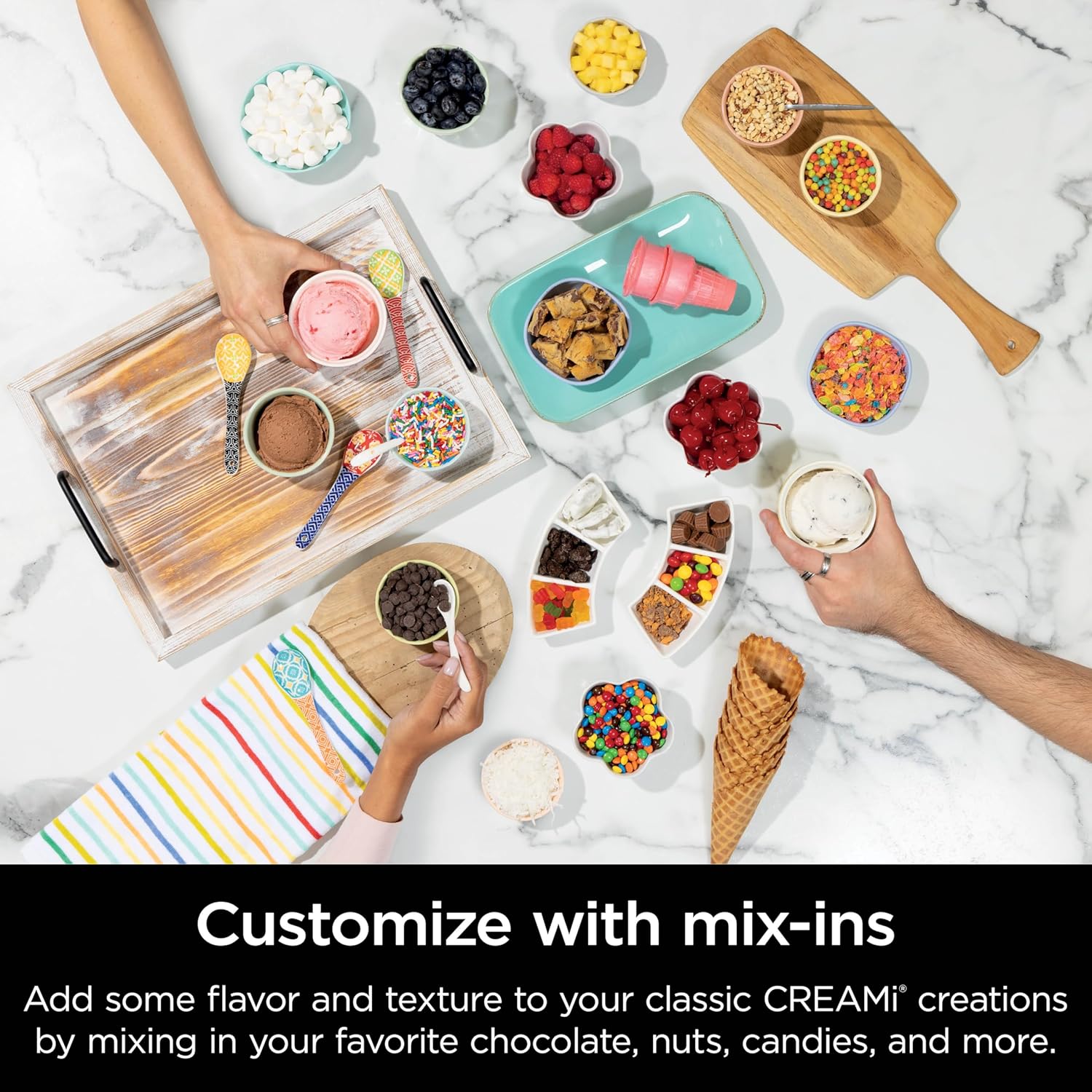 Ninja Swirl by CREAMi Ice Cream and Soft Serve Maker, Sorbet, Milkshake, Frozen Yogurt, Low Calories Program & More, 13-in-1