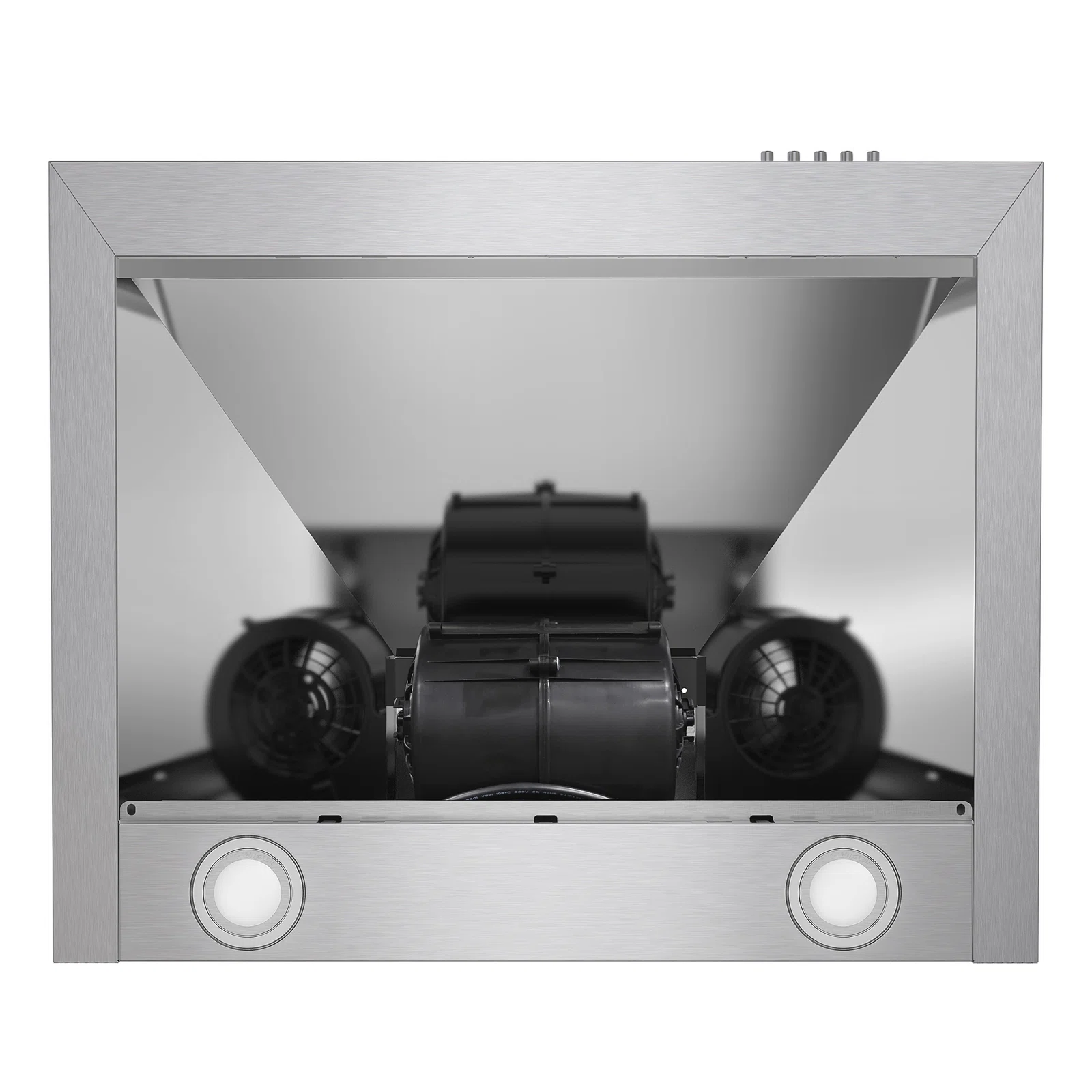 Cosmo 24 in. Nebula Collection Ducted Wall Mount Range Hood, Button Controls, LED Lights, Permanent Filters, Stainless Steel
