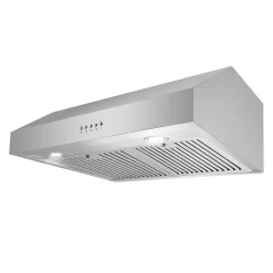 Cosmo 30 in. Haven Collection Ducted Under Cabinet Range Hood, LED Lights, Button Control, Permanent Filters, Stainless Steel