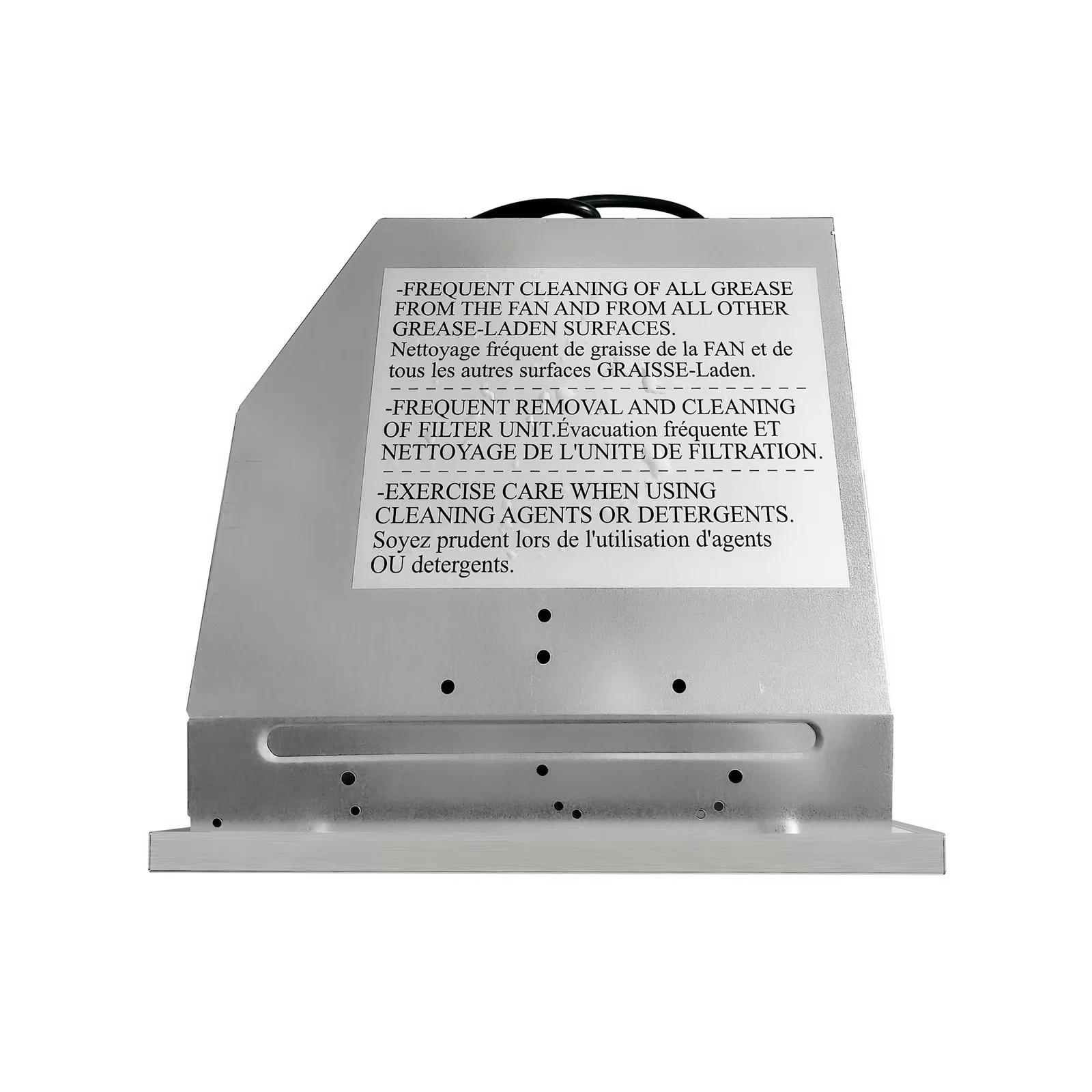 Cosmo 30 in. Lumin Collection Ducted Insert Range Hood, Touch Controls, LED Lights, Permanent Filters, Stainless Steel