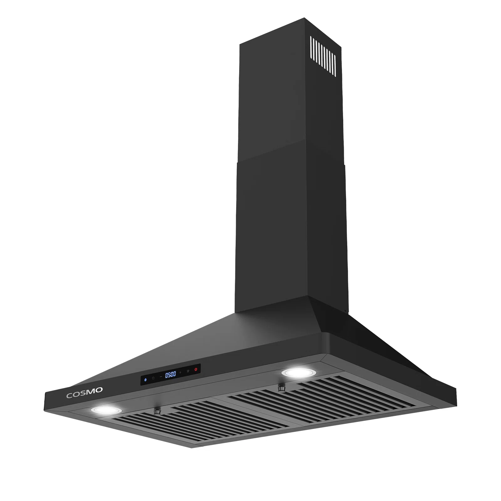 Cosmo 30 in. Vista Collection Ducted Wall Mount Range Hood, Touch Controls, LED Lights, Permanent Filters, Matte Black