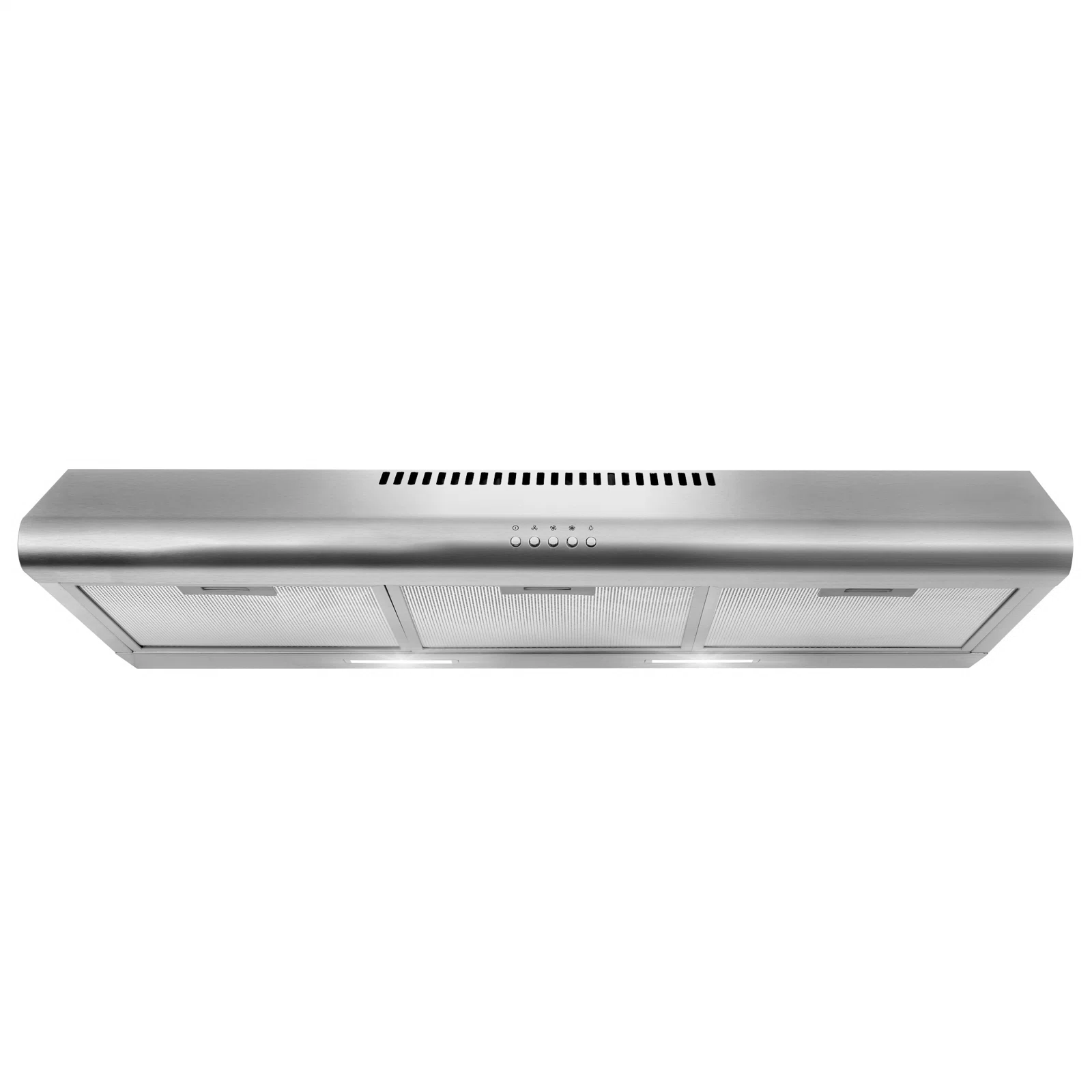 Cosmo 36 in. Delta Collection Ducted Under Cabinet Range Hood, Button Controls, Reusable Filters, LED Lights, Stainless Steel