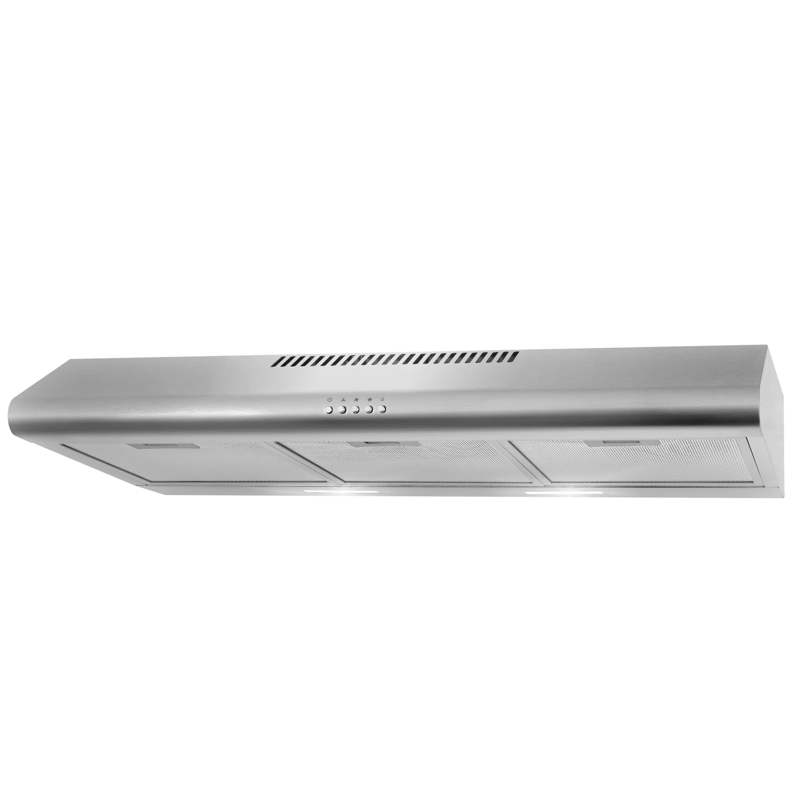 Cosmo 36 in. Delta Collection Ducted Under Cabinet Range Hood, Button Controls, Reusable Filters, LED Lights, Stainless Steel