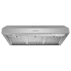 Cosmo 36 in. Haven Collection Ducted Under Cabinet Range Hood, LED Lights, Button Controls, Permanent Filters, Stainless Steel