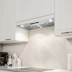 Cosmo 36 in. Lumin Collection Ducted Insert Range Hood, Touch Controls, LED Lights, Permanent Filters, Stainless Steel