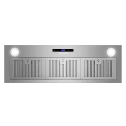 Cosmo 36 in. Lumin Collection Ducted Insert Range Hood, Touch Controls, LED Lights, Permanent Filters, Stainless Steel
