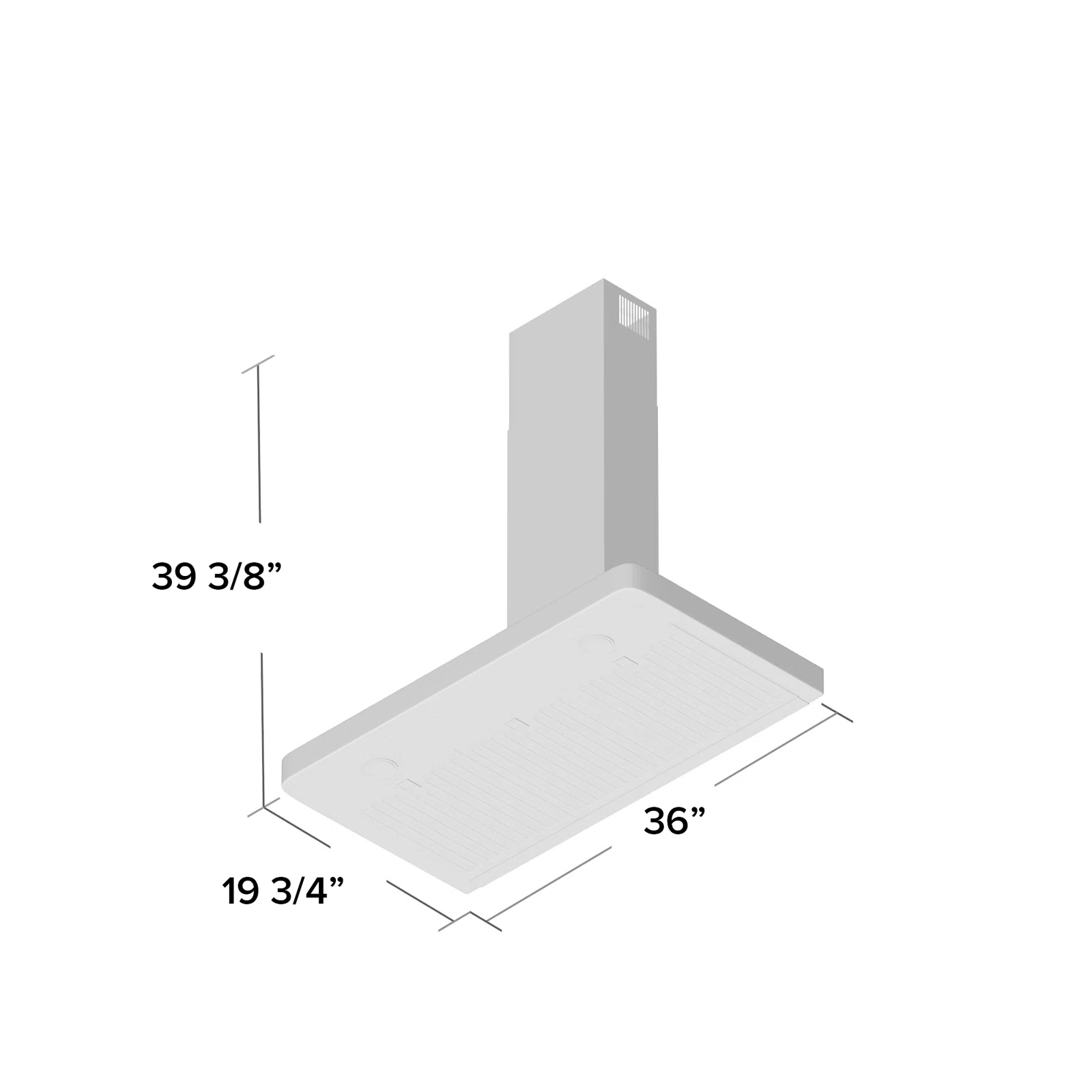 Cosmo 36 in. Vista Collection Ducted Wall Mount Range Hood, Touch Controls, LED Lights, Permanent Filters, Stainless Steel