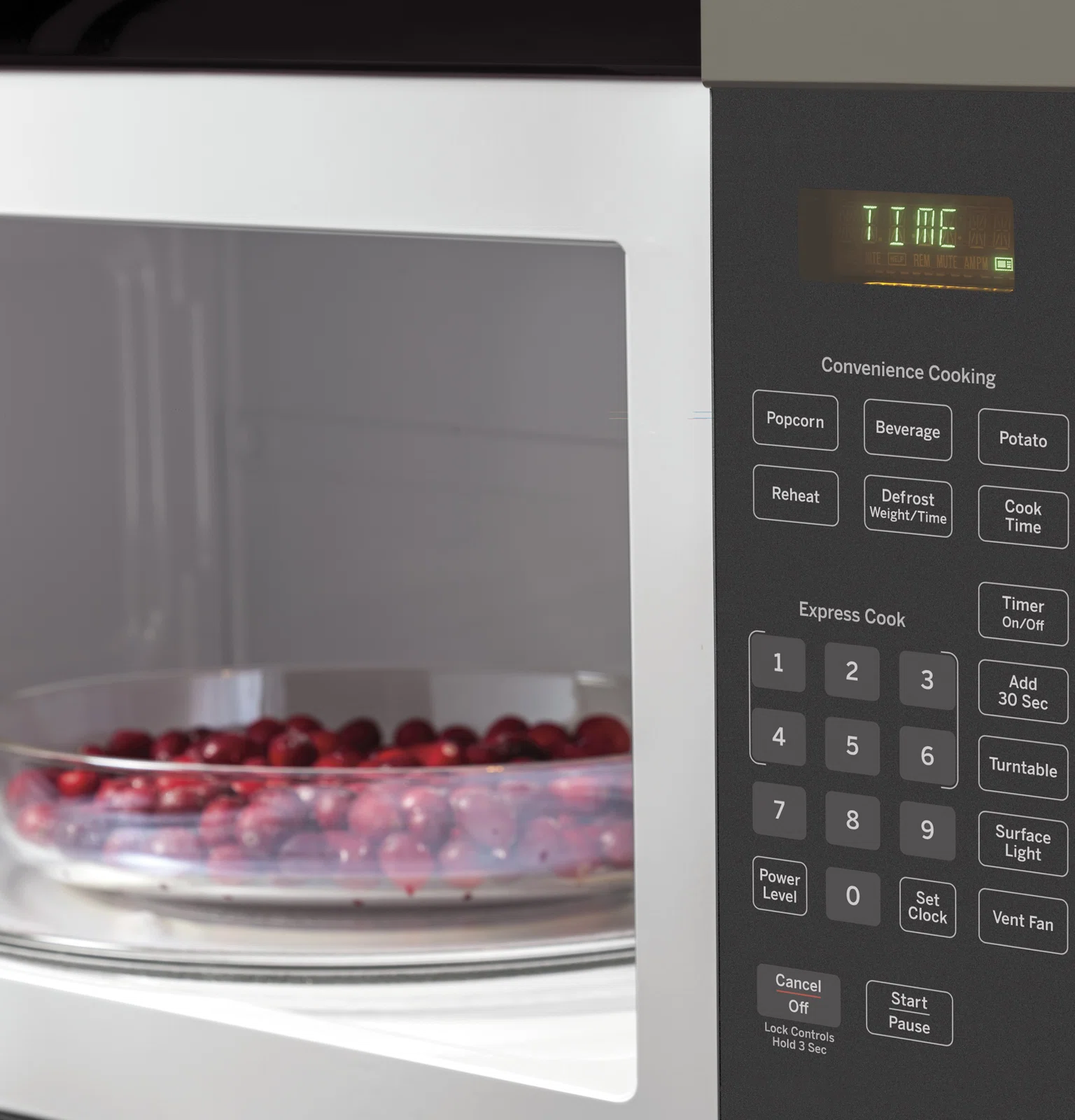 GE Appliances 30" 1.6 cu.ft. Over-The-Range Microwave, Slate