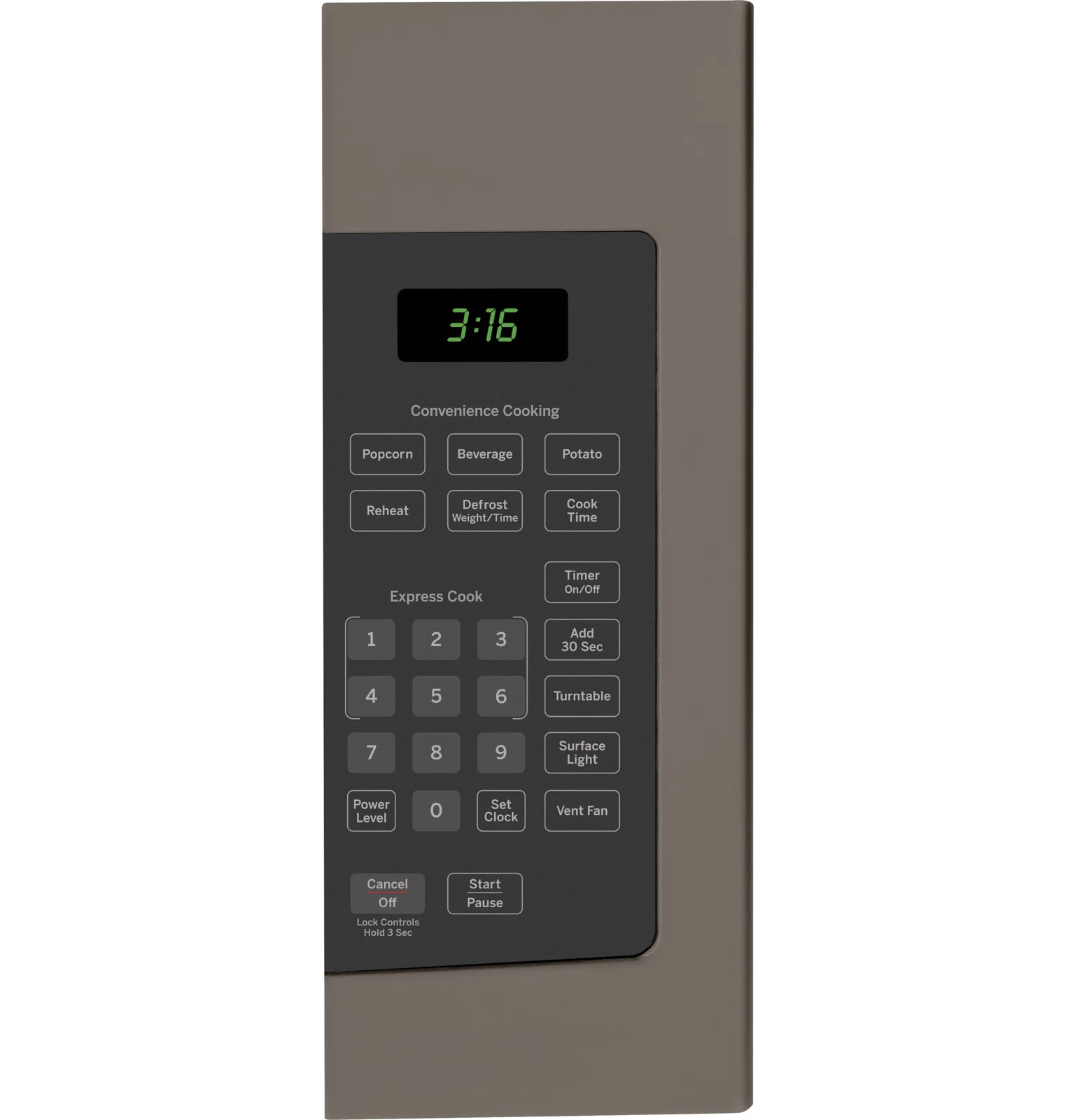 GE Appliances 30" 1.6 cu.ft. Over-The-Range Microwave, Slate
