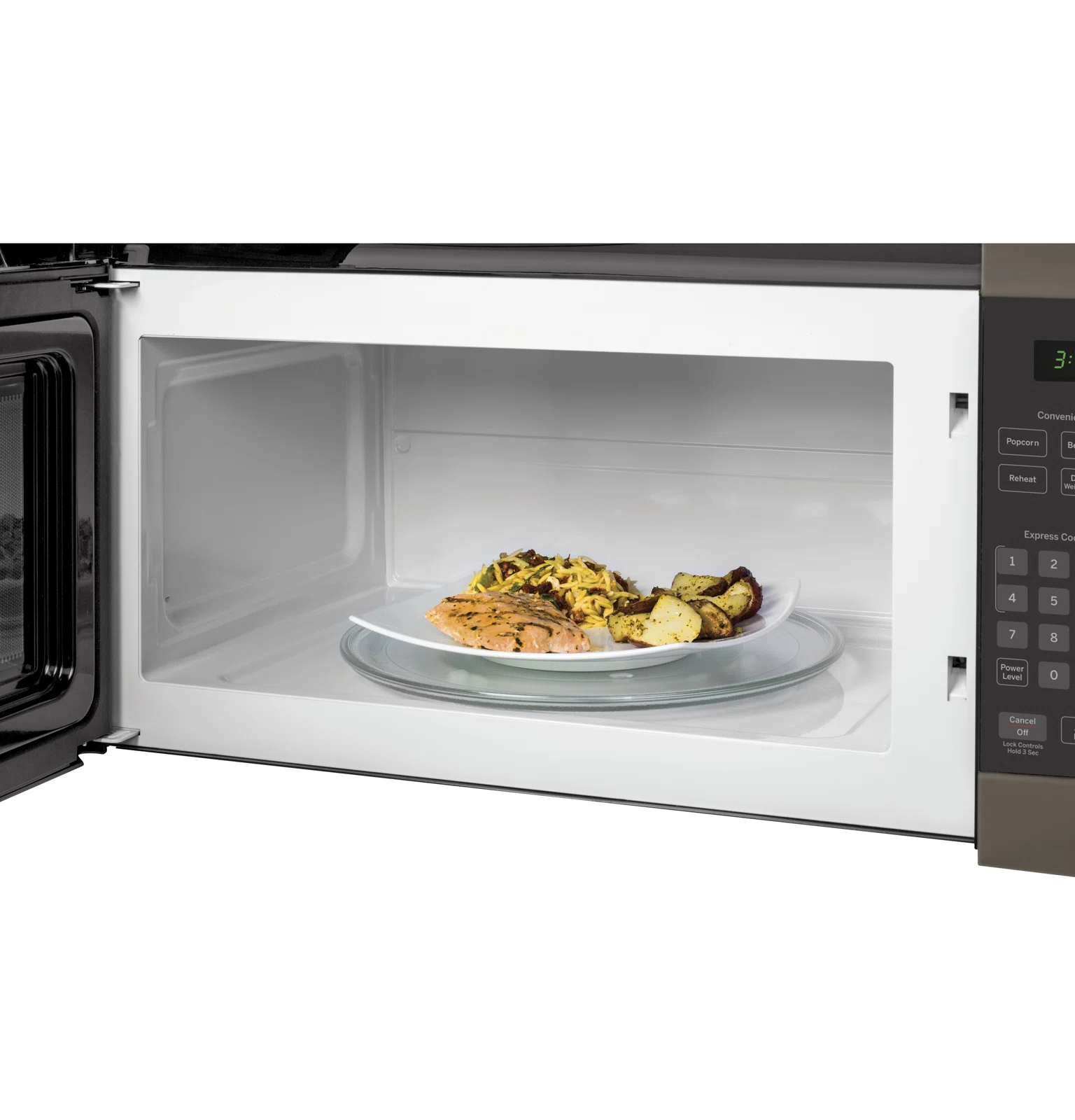 GE Appliances 30" 1.6 cu.ft. Over-The-Range Microwave, Slate