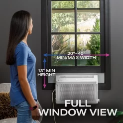GE Profile ClearView 6,100 BTU Wi-Fi Connected Window Air Conditioner for 250 Sq. Ft.