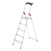 Hailo L60 5-Step Aluminum Step Ladder with 330 lb. Load Capacity