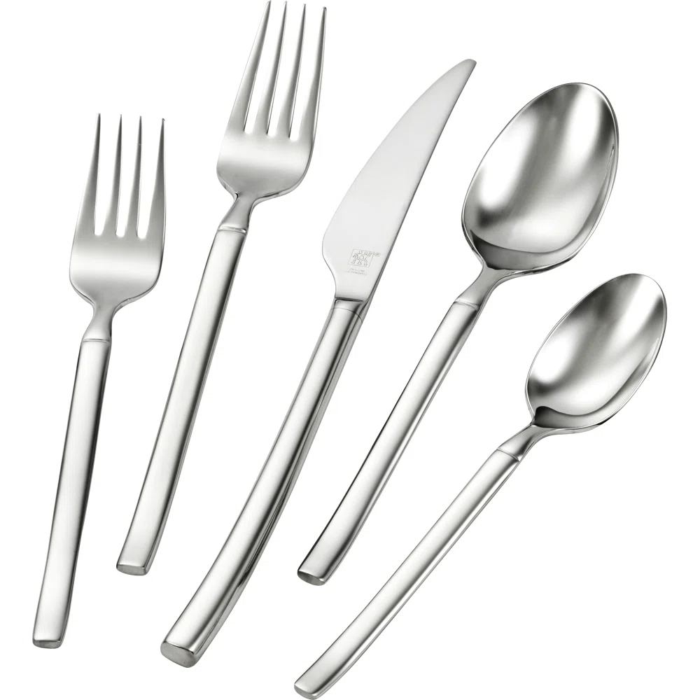 ZWILLING Opus 45 Piece Flatware Set Polished, Mirrored