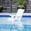 Step2 Vero Adirondack Chair, Stylish Poolside Lounger, Fade-Resistant, Waterproof Patio Furniture for Sun Shelf, White