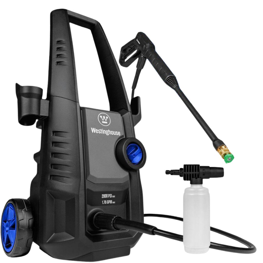 Westinghouse 2000 PSI 1.76 GPM Cold Water Electric Powered Pressure Washer with Anti-Tipping Technology and 2 Quick Connect Tips ePX3030