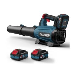 GROWORT Leaf Blower Cordless - 630CFM/160MPH, 21V Powerful Electric Cordless Leaf Blower with 2 x 4.0Ah Batteries and Charger