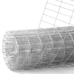 Fencer Wire 6 ft. x 100 ft. 12.5-Gauge Welded Wire Fence with Mesh 2 in. x 4 in. WB125-6X100M24