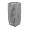 Good Ideas Impressions Riverwalk Rain Barrel with 2 Metal Spigots, 50 Gallon, Dark Granite