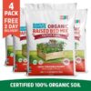 Back to the Roots Organic Raised Bed Soil (4 1 cu.ft. Bags ) 47076-DS