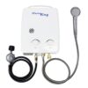Flame King Tankless Outdoor Portable Camping Hot Shower Propane Gas 5L 1.32GPM Water Heater 34,000 BTU
