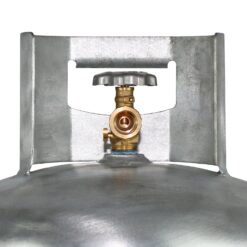 Flame King 100lb Empty Galvanized Propane Tank LP Cylinder with POL Valve