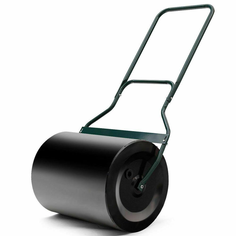ANGELES HOME 20 in. W x 50 in. L Water and Sand Filled Steel Lawn Roller