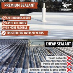 LIQUID RUBBER 5 Gal. Barn Red Color Sealant
