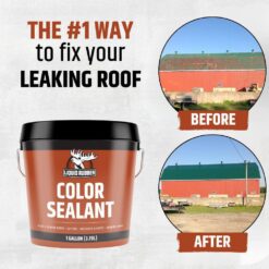 LIQUID RUBBER 5 Gal. Barn Red Color Sealant
