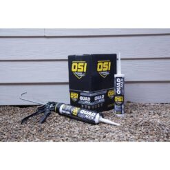 OSI QUAD Max 9.5 fl. oz. Beige #492 Exterior, Window, Door, and Siding Caulk Sealant (12-pack)