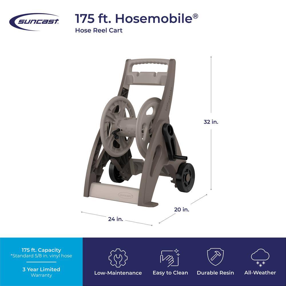 Suncast CPLJNF17524 175 ft. Hose Reel Mobile Cart