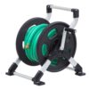 LIBERTY GARDEN 150 ft. Explorer Aluminum Floor or Wall Mount Garden Hose Reel