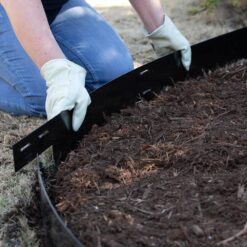 Colmet 8 ft. x 4 in. 14-Gauge Black Steel Landscape Edging (5-Pack)