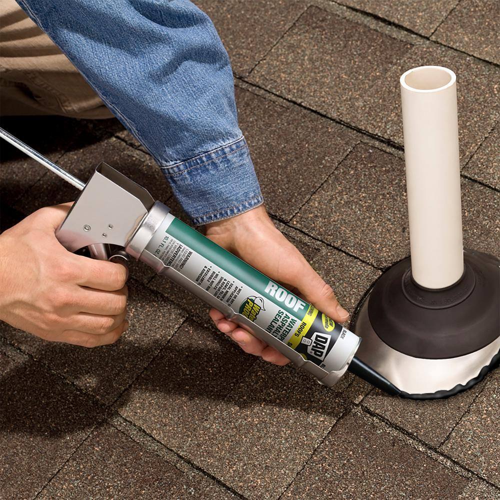 DAP 10.1 oz. Black Waterproof Roof Sealant (12-Pack)