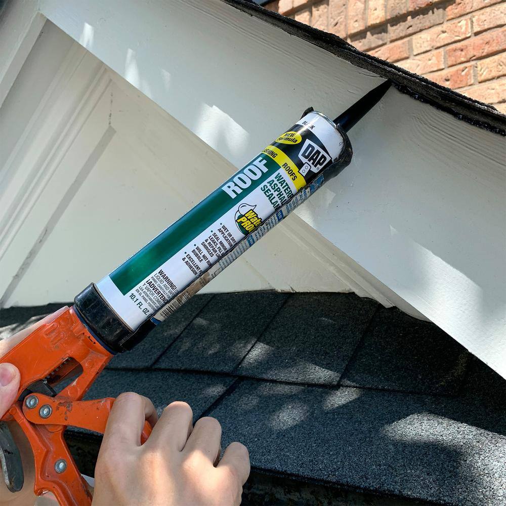 DAP 10.1 oz. Black Waterproof Roof Sealant (12-Pack)