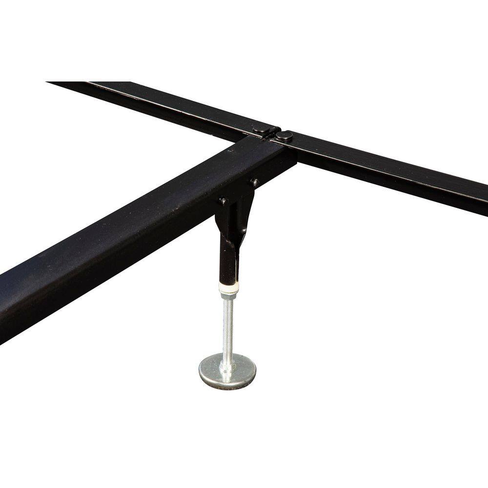 Hollywood Bed Frame Black Adjustable Bedframe Headboard Footboard Hook on Bed Rails