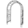 Karl home 84 in. x 59 in. Iron Garden Arbor