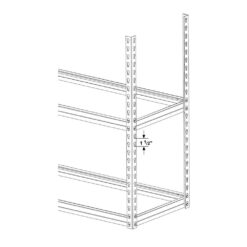 KING'S RACK Black 5-Tier Boltless Tier Height Adjustable Steel Garage Storage Rack Shelving Units (36
