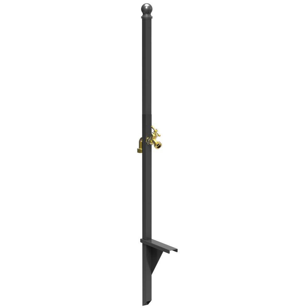 LIBERTY GARDEN 125 ft. Black Steel Customizable Hose Stand Garden Hose Reel
