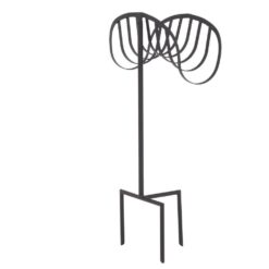 LIBERTY GARDEN 125 ft. Black Steel Decorative Hose Stand Garden Hose Reel