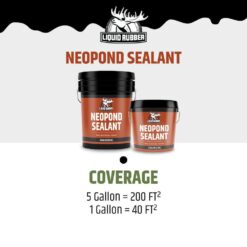 Liquid Rubber NeoPond Waterproof Pond Sealant, Black, 1 Gal.